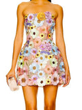 High-End Women's New Sexy Body Trim Corset Dress Flower Decoration A Skirt Banquet Evening Dress