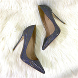 elegant advanced women shoes 8cm 10cm 12cm high thin heels handmade sky pattern daily wear concise pumps QP146