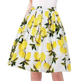 Blue Harajuku Floral Pleated Skirts Womens School Korean 2022 Punk Y2K Cotton Vintage 50s 60s Vintage Party