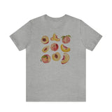 Vintage Peaches Printed Graphic Short Sleeve Tshirt-Outfit
