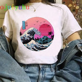 t shirt vaporwave Michelangelo women fashion new harajuku tshirt Casual korean style Graphic hip hop t-shirt