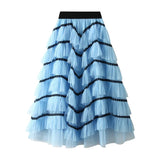 Solid Tulle Layered Maxi Skirt- Outfit