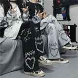 pants streetwear gothic oversize Wide Leg Trousers Casual Hip-hop y2k harajuku femme pantalon vintage dark pant