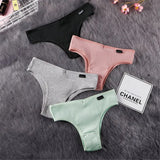 Women's Panties Cotton Brazilian Underwear Women Sexy V Waist Women's Thong Female Underpants Intimate