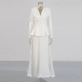Elegance Elegant Style Suit 2025 Summer New Butterfly Suit Jacket + High-Waisted Half-Dressed Dress