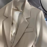 Zingj White Suit Jacket Female Spring 2024 New Spring And Autumn Design Sense Fried Street Clothes Popular Suit