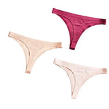 Ice Silk Thong Panties Sexy Women Underwear Female G-string Panties Solid Briefs For Ladies Low Waist Seamless