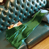 2022 Summer Women Long Satin Slip Dress Spaghetti Strap Elegant Lady Sexy Satin Party Dress Plus Size