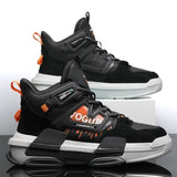 High-top Chunky Sneaker Men Running Shoes Waterproof Leather Sport Shoes Thick Sole Jogging Walking Shoes Zapatillas