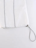 Hip Hop Pintuck Detail Baggy Parachute