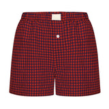 Summer New Ladies Leisurely Comfortable High-Waisted Broad-Legged Retro Lattice