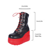 Color Side Zipper Small Sloping And Medium-Sized Boots 2025 New Large-Size Thick-Bottomed Pine Cake Martin