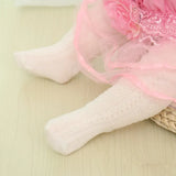 0-6 Yrs Spring Summer Autumn Cute Baby Girls Mesh Cable Knit Tights Cotton Breathable Pantyhose For Toddler Girls