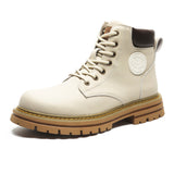Zingj Yellow Boots British Cargo Martin Boots Men's Ankle Boots 2024 Spring And Autumn Single Boots Platform Versatile Hiking Boots