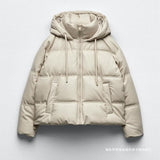 New Women's Solid Color Versatile Warm Imitation Leather Short Cotton Jacket Jacket 3046225