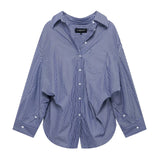 Printed Silk Shirt 2025 Spring And Summer Folding V-Neck Long Sleeve Single-Cranment Loose Top