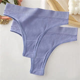 Seamless High Waisted Thongs Woman Sexy Women's Panties Comfortable Briefs Intimates Sexy Lingerie T-Back Pantys