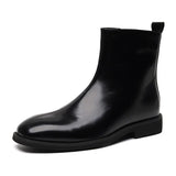 Zingj Boots High Boot Side Zipper Casual Leather Boots 2023 New