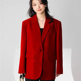 And Autumn Thin Gray Blazer Female Senior Design Sense Small Korean Version Of Casual Small Suit
