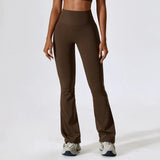 Sporty Flared Leggings Women for Gym Yoga Clothing Scrunch Legging Pants Raises Butt Ladies Fitness Dance Trousers