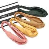 Headband Cross Top Knot Elastic Hair Bands Soft Solid Color Girls Hairband Hair Accessories Twisted Knotted