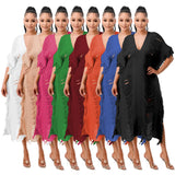 Zingj New Women's Handmade Knitted Hand-Through Tassel