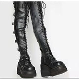 2025 New Metal Buckle With Thick Bottom High Boots For Women's Large Size
