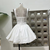 Age-Ded-Sle-Hour Niche Design-Sensitive Ballet One-Word Drawstring Poncho Dress
