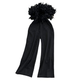Women Elegant Long Jumpsuits Strapless Slash Neck Feather Tube Top Sexy Fashion Party Night Evening 2023
