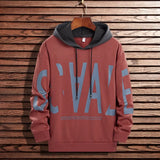Fake Two-Piece Men Hoodies Trend Japanese Loose Wild Fashion Long-Sleeved Men Autumn Thin Hoodies for