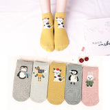 New Arrivl Women Cotton Socks Pink Cute Cat Ankle Socks Short Women Socks Casual Animal Ear Red Heart Gril Socks