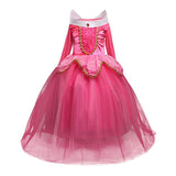 Girl Princess Dresses Beauty Belle Cosplay Costume Snow Christmas Halloween Princess Dress up Children Party