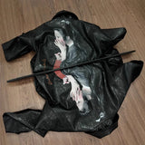 Handsome Niche Fashion Jacket Men's Locomotive Jacket New Literary Simple Pop Harajuku