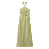 Halter Long Dress Women Summer Backless Dress Woman Off Shoulder Elegant Party Dresses For Women 2023 Sexy Evening