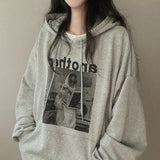 Vintage Print Oversized HoodieOutfit