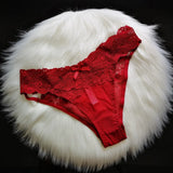 Women's Underwear Lace Hollow Out Panties Cross Bandage Seamless Underpant Low Waist Lingerie Seduction Sex