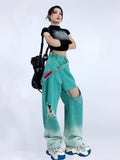 Denim Strap Baggy