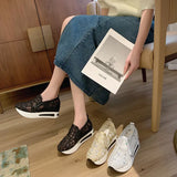 Breathable Casual Female Sandals Summer New Inner Heighten Student Shoes Korean Version Of A Foot Pedal Lazy Platform Women's