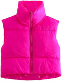 Parkas Jackets Women Luxury Coats Winter 2022 Sleeveless Puffer Vests Female Clothing Elegant Ladies