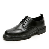 Zingj Size Block Men's Shoes 45 Korean Version Trend British Casual Wedding Shoes 46 Formal Dress Pointed Groom Leather Shoes