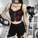 Dark Wind 2023 Early Spring Women's Wear New Small Sling Lace Lace Back Strap Little Vest