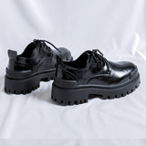 Zingj Shoes Men British Platform Casual Derby Shoes 2023 New Formal Wear Business Premium Sense