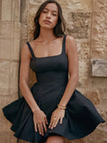 Backless Large Bow Mini Dress-Outfit