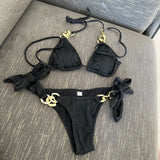 2023 Sexy New Split Swimsuit Chain Bikini Swimsuit