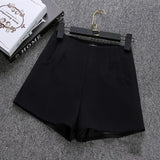 New Summer hot Fashion New Women Shorts Skirts High Waist Casual Suit Shorts Black White Women Short Pants Ladies