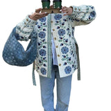New Autumn And Winter 2024 Women's Fashion Printing With Waist Coat Cotton Clothing-Outfit