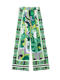 2022 Summer Women 2PCS Print Blouses+Skirts Set New Turn Down Collar Long Sleeve Tops High Waist Dress Girl