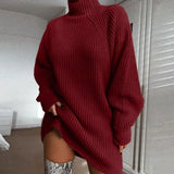 Winter High Collar Women Sweaters Long Sleeve Casual Sweater Knitted Jumpers Sweater pullover women oversized