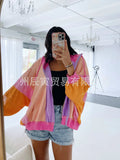 New Ins Ladies Autumn Coat ¡¤ Fresh Cotton Hoodie Color Hooded Oversized Jacket-Outfit