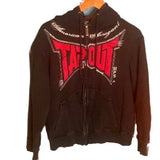 Zipper Hoodie Vintage Street Hip-Hop Loose Printing Spring And Autumn Oversiz 211-1-Outfit